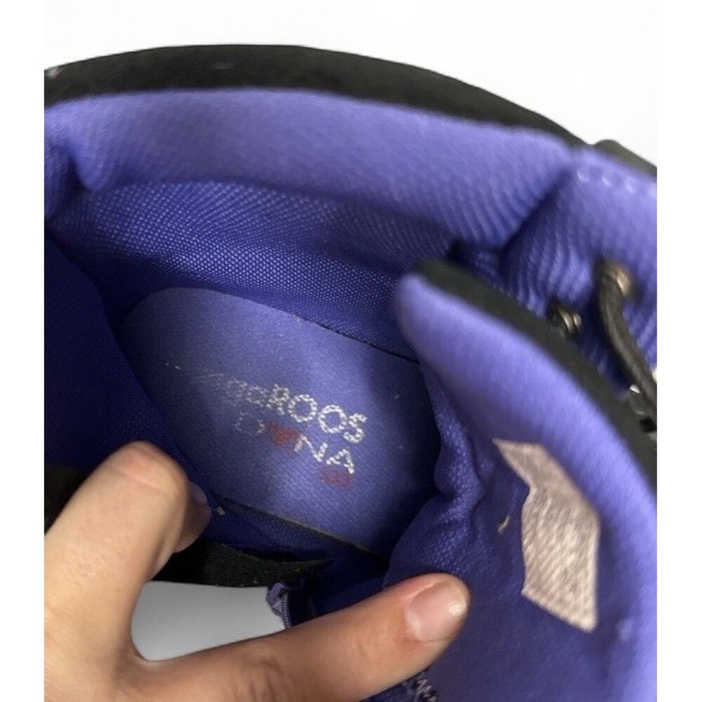 Vintage KangaROOS Leather Wrestling Boots Womens Sz 9 Blk/Purple CrossFit - Picture 2 of 7